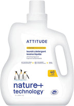 ATTITUDE Liquid Laundry Detergent, EWG Verified, HE Compatible, Plant-Based & Vegan, Natural Laundry Soap, Citrus Zest Scent, 40 Loads, 67.6 Fl Oz