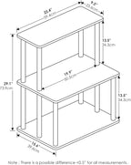 Furinno Turn-N-Tube 3-Tier Toolless Kitchen Storage Shelf, Americano/Black