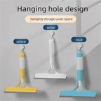 Shower Squeegee for Glass Doors All-Purpose Window Squeegee for Tile Shower Walls Mirror Bathroom Car Window Cleaning (White)