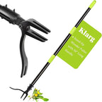 4-Claw Stand-Up Weeder Puller with 50" Long Handle, Dandelion Weed Puller Tool,Heavy Duty Weed Puller for Garden & Lawn Care, Easily Weed Removal Without Bending or Kneeling
