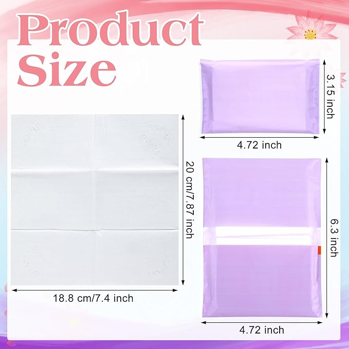 PerKoop 100 Pack Pocket Tissues Travel Slim Packs Small Facial Tissues Wallet Size Toilet Paper for Travel Guest Wedding Supplies, 4 Styles (Morandi Style)