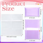 PerKoop 100 Pack Pocket Tissues Travel Slim Packs Small Facial Tissues Wallet Size Toilet Paper for Travel Guest Wedding Supplies, 4 Styles (Morandi Style)