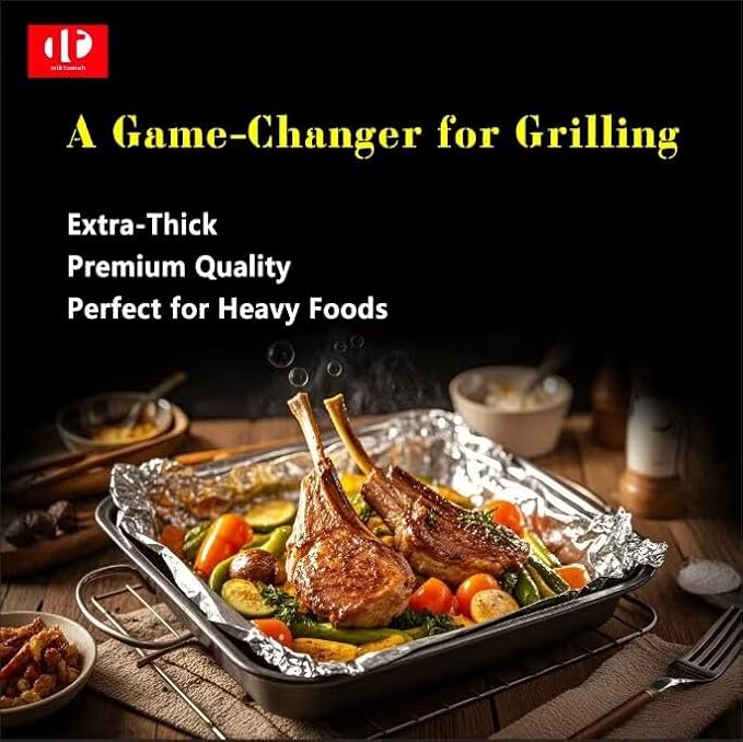 Superior Extra Heavy Duty Aluminum Foil 500 Sq Ft(15 In Wide) with about 30% More Thicker than Regular Heavy Duty Foil, Pack of 1