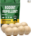 Rodent Repellent Balls Indoor/Outdoor Mice Repellent Indoor, Rat Repellent for Outside, Outdoor Mouse Repellant, Peppermint Balls for Rodents, Rat Repeller for Car Engines 8 Pack
