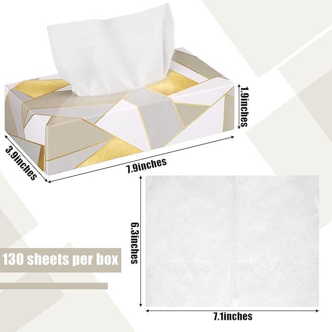 Yinder 12 Packs Facial Tissue Box 1560 Sheets Soft Facial Tissue Box for Fall Halloween Christmas 2 Ply 130 Sheets Disposable Travel Tissues Bulk for Car Household Kitchen(Modern)