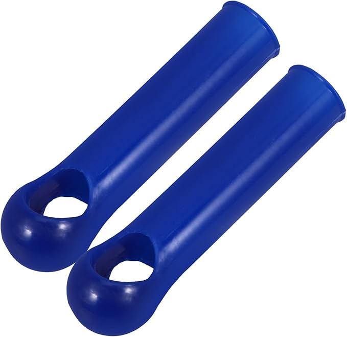 2pcs Universal Broom Handle End Caps Replacement Grip 19mm Navy Sweeper Handle Covers for Household Cleaning and Dustpan Broom Accessory