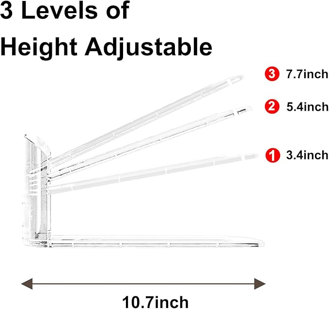 6Pack Shoe Slots Organizer for Closet Shoe Stacker Shoe Rack Organizer for Closet Space Saver Storage Holder Organization (Clear)