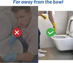 Pumice Stone Toilet Bowl Cleaner Toilet Deep Cleaning,Bathroom Cleaner Brush with Long Handle for Remove Hard Water Stains with Toilet Handle+ Pumice Stones