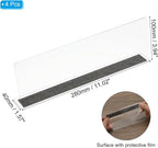 PATIKIL 4 Pack Shelf Dividers for Closet Organization, 11.1x1.6x4 Acrylic Magnetic Closets Separator Kitchen Cabinet Shelves Under Bed Blocker for Bedroom Kitchen Office, Clear