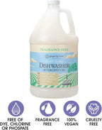 Ginger Lily Farms Botanicals Plant-Based Dishwasher Detergent Gel, 100% Vegan & Cruelty-Free, Fragrance-Free, 1 Gallon Refill (Pack of 4)