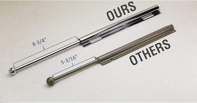 12" Valet Rod Standard for Closet Satin Nickel SN Metal