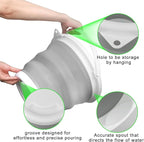 Collapsible Bucket with Handle 10L(2.6 Gallon), Portable Mop Bucket for Cleaning, Silicone Ice Buckets for Outdoor Camping Fishing Car Washing Household Cleaning Supplies, Large Plastic Wash Basin Tub