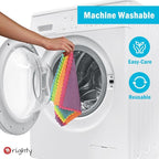 Orighty Microfiber Cleaning Cloths, Pack of 150, Highly Absorbent Cleaning Supplies, Lint Free Cloths for Multiple-use, Powerful Dust Removal Clean Rags for House, Kitchen, Car Care(12x12 inch)