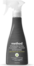 Method Stainless Steel Cleaner + Polish 14 oz Wood Polish, 14 oz. Bundle, 2 ct.