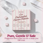 Dishwasher Cleaner And Deodorizer Tablets - 1 Year Supply Unscented Dishwasher Cleaning Tablets - Deep Cleaning Removes Limescale and Odors - Eco-friendly Dish Washer Machine Cleaner - Septic Safe