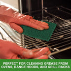 AIDEA Heavy Duty Scouring Pads, Dish Scrubber Pads for Household and Kitchen, Multipurpose Scour Pads for Cleaning, 96 Pack, 5.5in*3.5in