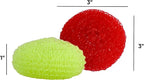 Nylon Scouring Pads-Dish Scrubber, for Dishes, Pots, and Stoves, Durable Mesh Scourers, for Tough Cleaning. Nylon Dish Scrubbers, Pack of 3, Assorted Colors (Superio)