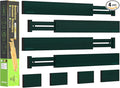 ANTOWIN Expandable Bamboo Drawer Dividers Organizers, Drawer Separators Splitter,17-22 inches Long Adjustable Spring-loaded Organizer for Large Utensil, Clothes, Tools(Dark Green)