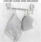 10 PCS Multipurpose Wire Dishwashing Rag for Wet and Dry,Non-Scratch Wire Dishcloth,Scrubbing Wire Dishwashing Rags,Time-Saver Kitchen Wipes Cleaning Cloths (Double Layer)