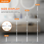 JOYBOS Rubber Floor Squeegee for Smooth Surface Concrete Floor, Tile Floor, Heavy Duty Garage Shower Floor Squeegee Broom for Removing Water, Commercial Scrubber Mop with Adjustable Long Handle (XL)