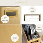 BLU MONACO Gold Magazine Basket: Stylish Gold Rack and Organizer for Floor or Bathroom Storage – Decorative Narrow Book and Magazine Holder.