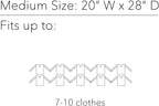 SpaceAid Vacuum Storage Bags, Space Saver Sealer Compression Bags for Comforters, Blankets, Pillows, Bedding, Clothes (Medium 3 Pack)