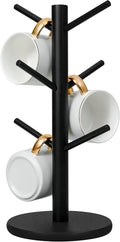 MyLifeUNIT Mug Holder Tree, Coffee Cup Holder with 6 Hooks (Black) | MyLifeUNIT, Mug Holder Tree, Coffee Cup Holder, 6 Hooks, Black