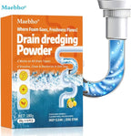 Powerful Sink Pipe Dredge Cleaner, 6 Pack Drain Cleaner Powder, Fast-Acting Foaming Portable Sink & Drain Cleaning Foam for Kitchen Toilet Pipe Dredging