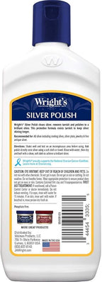 Wright's Silver Cleaner and Polish - 7 Ounce - Ammonia Free - Use on Silver, Jewelry, Antique Silver, Gold, Brass, Copper and Aluminum