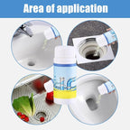 2026 New Sink Drain Cleaner, Multi-functional Powerful Pipe Unclogging Agent, Sink and Drains Cleaner Foam Cleaner for Kitchen Toilet and Pipes Cleaning Tool (1Set)