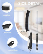 Crevice Cleaning Brushes, Scrub Brush for Hard to Reach Small Space, Home Essentials, Cleaning Supplies, Cleaning Tools for Household Use, Bathroom, Shower, Kitchen, Toilet, Window (3, Green)