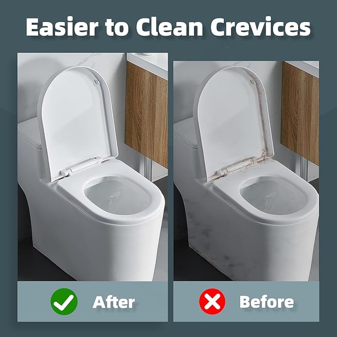 Toilet Brush, 4Pcs Bathroom Cleaning Brush, Toilet Scrubber, Deep Toilet Bowl Brush with Hanging Hole, Multifunctional Gap Cleaning Brush, Bristles for Kitchen Sinks, Tub,Shower (4, Mint)