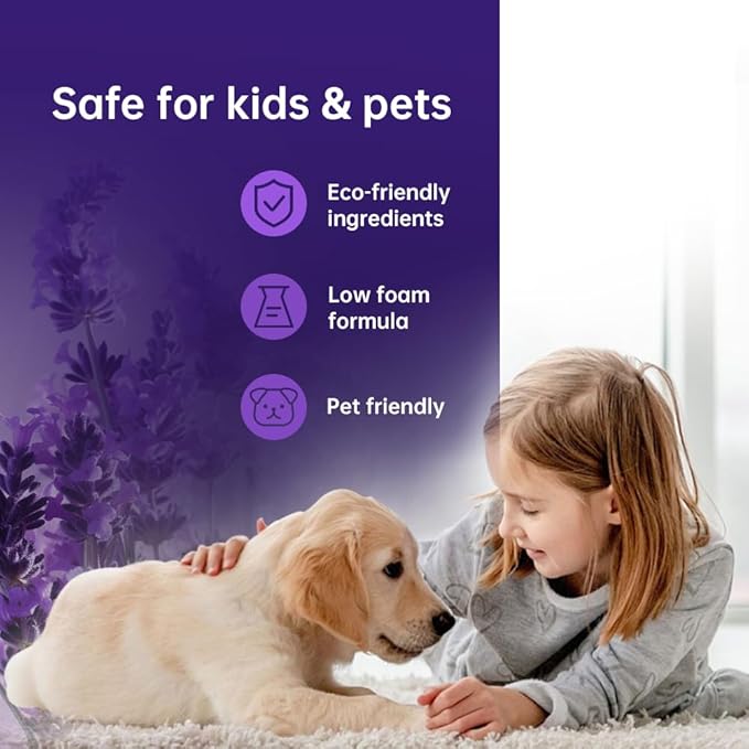 PUREFUSION Floor Cleaning Solution Compatible With Tineco, Deep Cleans for Multiple Hard Floors, Suitable with Tineco iFLOOR FLOOR ONE S3 S5 S6 S7 Series Wet Dry Vacuum, Lavender Scent 2L/67.6 Fl Oz