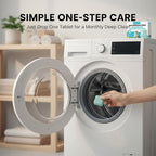 RAINPOT Washing Machine Cleaner for Washing Machines, Universal Compatible with Front Loader & Top Loader, Effective Odor Eliminator, Septic-Safe, 12 Tablets (24 PCS)