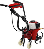 63CC Air-Cooled 4-Stroke Engine, Full-Size Front Tine Tiller, Tilling Width 13.8In, Adjustable Tilling Depth 1.97-5.90In, Rototiller Garden Tool for Weeding, Mixing Fertilizers