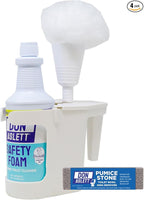Don Aslett's Complete Toilet Cleaning Set | Includes 32 oz Toilet Cleaner, Convenient Cleaning Caddy, Johnny Mop Toilet Brush, and Pumice Stone for Tough Stains