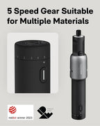 HOTO 4V Cordless Rotary Tool Kit, 5-Speed 25000RPM Powerful Engraving Pen with LED Light, USB-C Rechargeable, 35 Accessories for 3D Printing Sanding, Polishing, Drilling, Carving, Cutting DIY Crafts