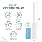 Powerstone Pumice Stone Toilet Bowl Cleaner with Extra Long Handle - 2 Pack | 3'' Longer Handle | Remove Hard Water Stains, Rings & Limescale from Toilets, Bathtubs, Sinks, Pools, BBQ