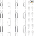 Bilillo 12 pcs Plate Hangers for The Wall, 8/10/12 Inch Invisible Plates Hangers, Stainless Steel Plate Wall Holders for Display Various Sizes with Hooks for Decorative (Black)