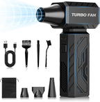 Compressed Air Duster, 390000RPM Powerful Electric Air Duster, 100-Gear Stepless Adjustable Cordless Air Blower with Brushless Motor, Upgraded Mini Blower for Keyboard Computer Car Home Cleaning