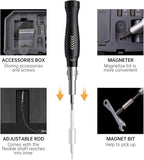 JAKEMY Professional Screwdriver Set for Electronics Repair, Computer Screwdriver Kit with 126 Magnetic Precision Bit Set and Opening Tool Kit for Laptop, MacBook, iPhone, Tablet, Watch, Modding, DIY