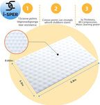 60 PCS Magic Sponge Eraser Sheets, Reusable Upgrade Convex Point Scrub Pad Singles Eraser Cleaning Sponge Portable Thin Nano Wipes for Kitchenware Furniture Faucets Hard-to-Reach Places