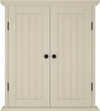 ChooChoo Bathroom Wall Cabinet, Over The Toilet Space Saver Storage Cabinet, Medicine Cabinet with 2 Door and Adjustable Shelves, Cupboard, Cream Yellow