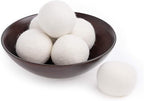 Friends Forever Wool Dryer Balls 6-Pack XL Wool Laundry Balls for Dryer as Reusable Natural Fabric Softener, Dryer Sheets, Saves Drying Time & Reduces Clothes Wrinkles, Ideal for Drying Dog Beds