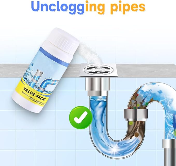 2026 Upgrade Powerful Sink Drain Cleaner, Sink and Drain Cleaner, Multi-functional Drains Cleaners Fast Foaming for Kitchen Quick Cleaning Tool, Fast Acting Clog Remover for Home Users (1)