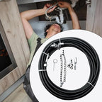 Drain Cleaning Cable for Bathrooms, 2026New Sewer Descaling Chain, 8mm (1/4") Heavy Duty Drain Clog Remover Tools, Flexible Push Snake Cable for PVC Pipes, Toilets (Single chain)