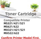 56F1000 High Yield Black Toner Cartridge Compatible with Lexmark 56F1000 for MS321 MS421 MS521 MS621 MS622 MX321 MX421 MX521 MX522 MX622 Printer (56F1000-1Pack-6000Pages)