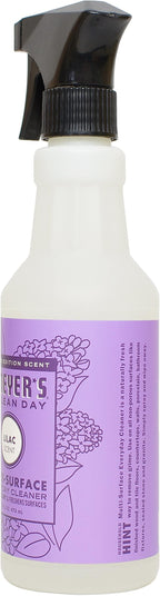 MRS. MEYER'S CLEAN DAY Multi-Surface Everyday Cleaner, Limited Edition Lilac Scent, Removes Dirt & Freshens Surfaces, 16 FL OZ Spray Bottle (Pack of 6)