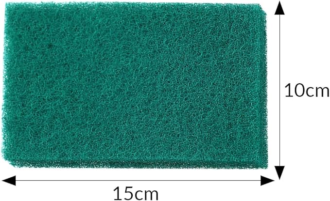 Green Scouring Pad，Scrub Pads，Cleaning Pads for Dishes Kitchen (10)