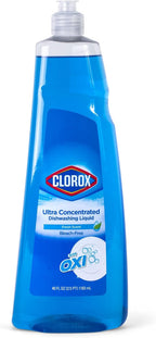 Clorox Ultra Concentrated Liquid Dish Soap with OXI, Fresh Scent - Dishwashing Detergent, Bleach-Free Formula Powers Through Grease, 40 Fl Oz - 6 Pack